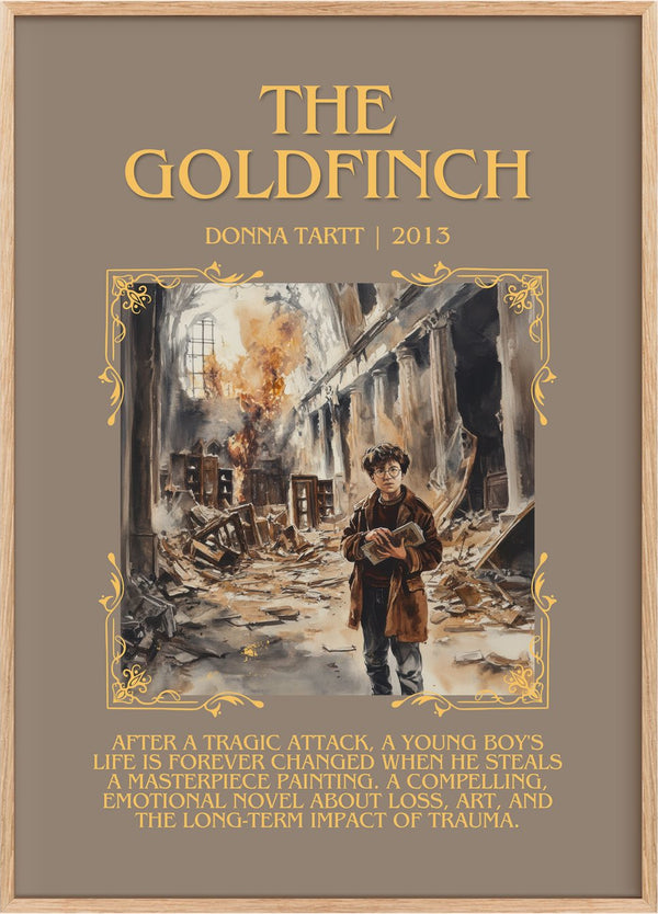 The Goldfinch Minimalist Book Poster by Donna Tartt