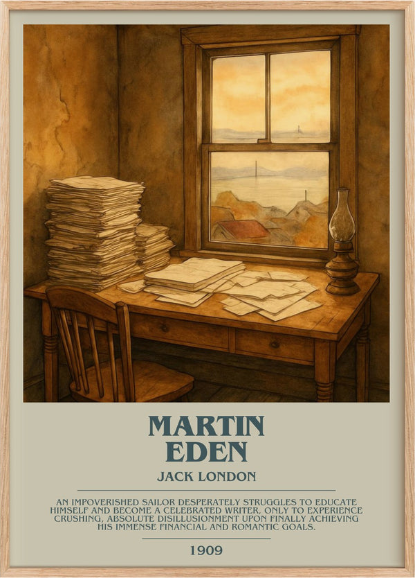 Martin Eden Bookish Wall Art by Jack London