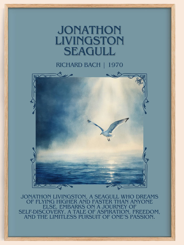 Jonathan Livingston Seagull Minimalist Book Poster by RICHARD BACH