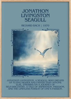 Jonathan Livingston Seagull Minimalist Book Poster by RICHARD BACH