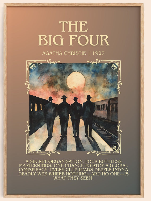The Big Four Minimalist Book Poster by Agatha Christie