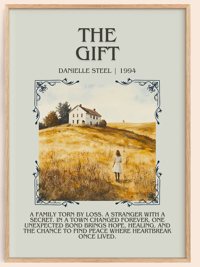 The Gift Minimalist Book Poster by Danielle Steel