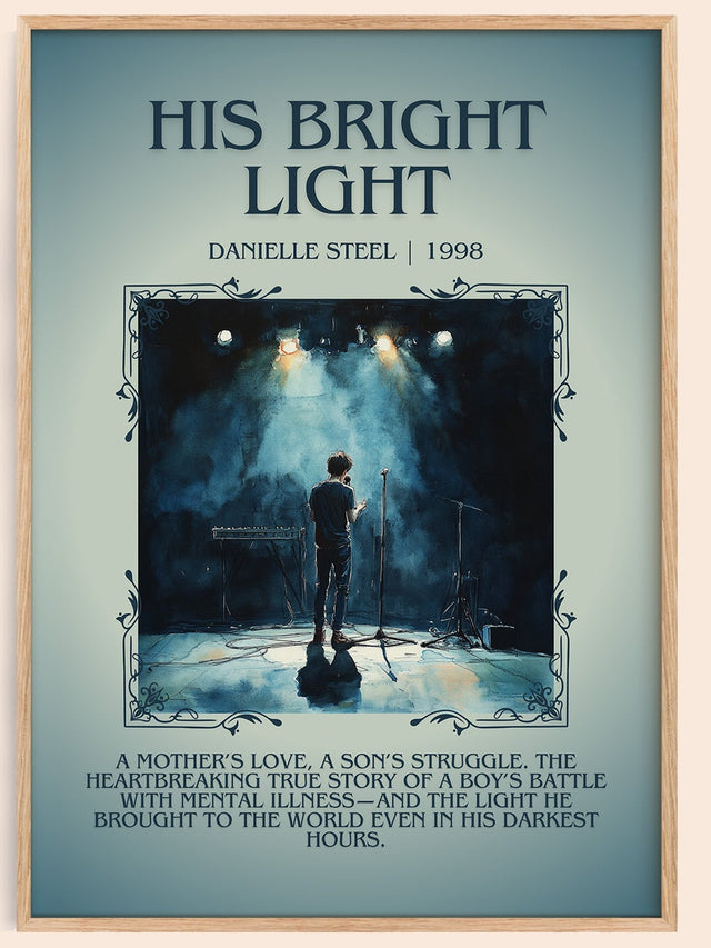 His Bright Light Minimalist Book Poster by Danielle Steel