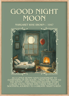 Good Night Moon Minimalist Book Poster by Margaret Wise Brown