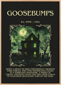 Goosebumps Minimalist Book Poster by R.L. Stine
