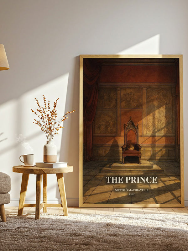 The Prince watercolour print in frame leaning in hallway – philosophy wall art