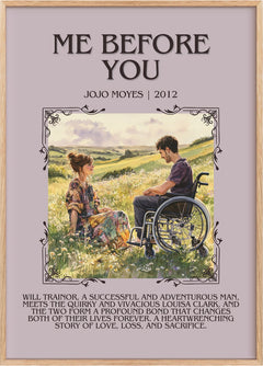 Me Before You Minimalist Book Poster by Jojo Moyes