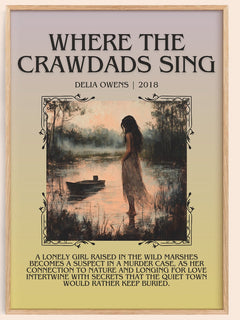 Where the Crawdads Sing Minimalist Book Poster by Delia Owens