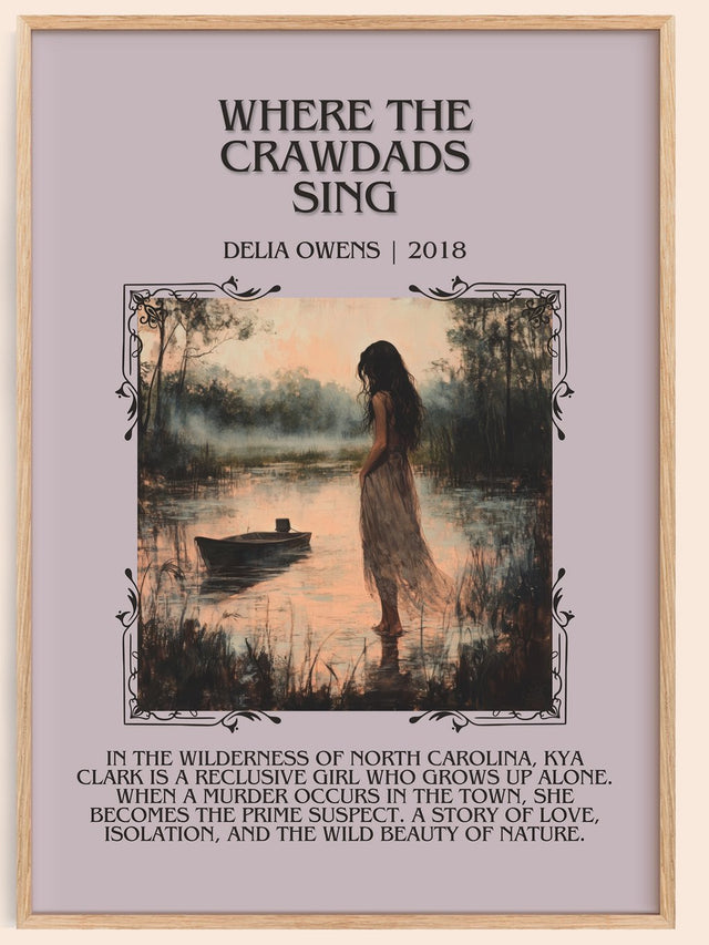 Where the Crawdads Sing Minimalist Book Poster by Delia Owens