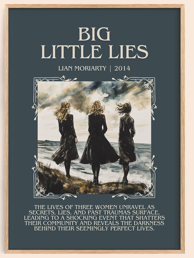 Big Little Lies Minimalist Book Poster by Lian Moriarty