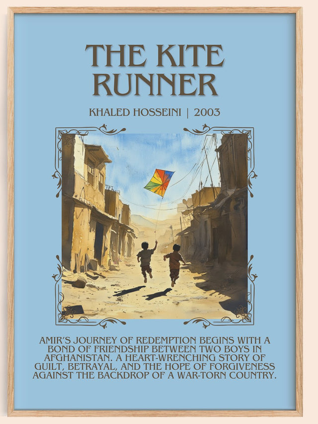 The Kite Runner Minimalist Book Poster by Khaled Hosseini