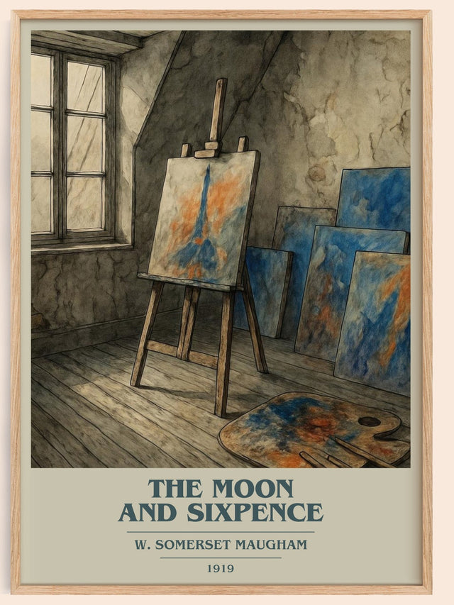The Moon And Sixpence Book Cover Poster by W. Somerset Maugham