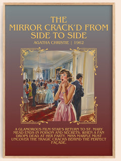 Mirror Crack'd from Side to Side Minimalist Book Poster by A. Christie