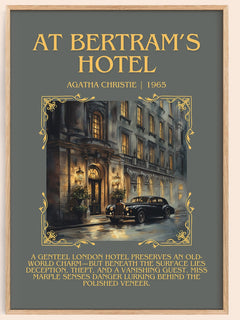 At Bertram's Hotel Minimalist Book Poster by Agatha Christie