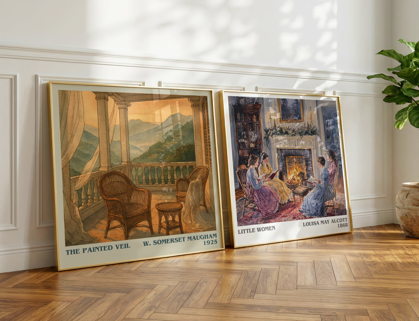The Painted Veil literary print on bookshelf – W. Somerset Maugham fan gift