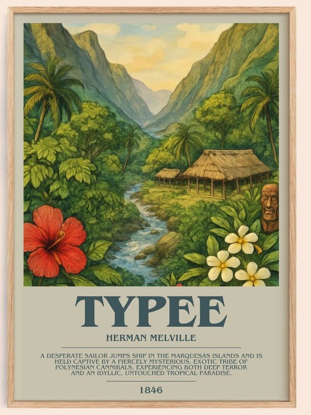 Typee Bookish Wall Art by Herman Melville