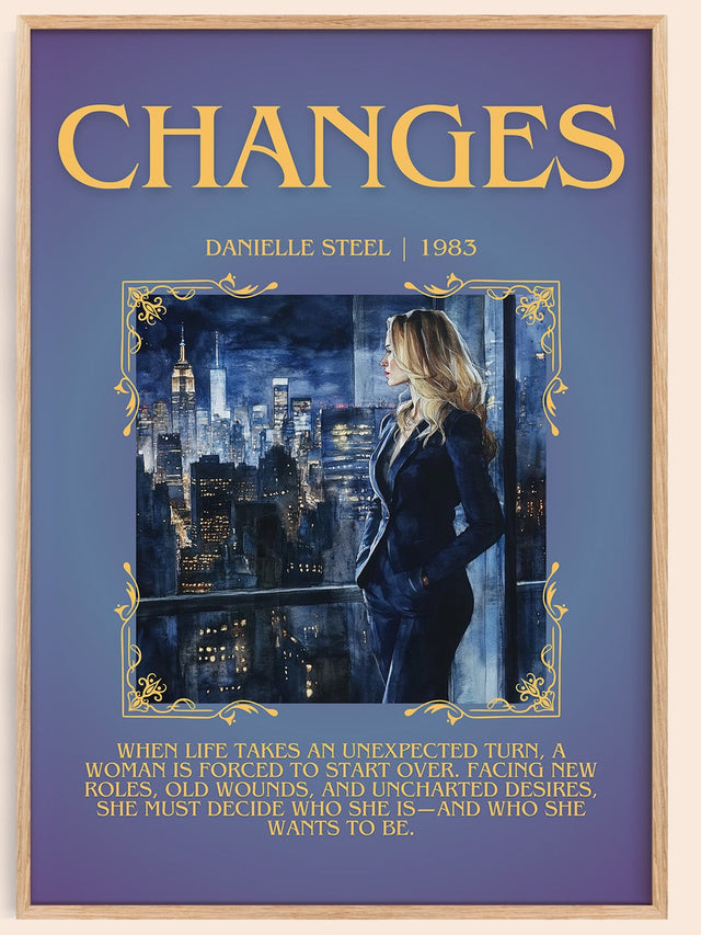 Changes Minimalist Book Poster by Danielle Steel
