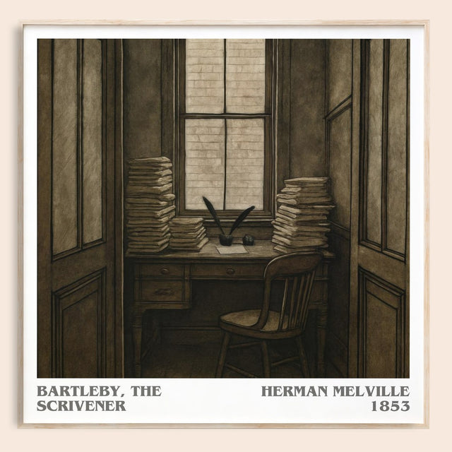 Bartleby, The Scrivener Literary Art Print by Herman Melville