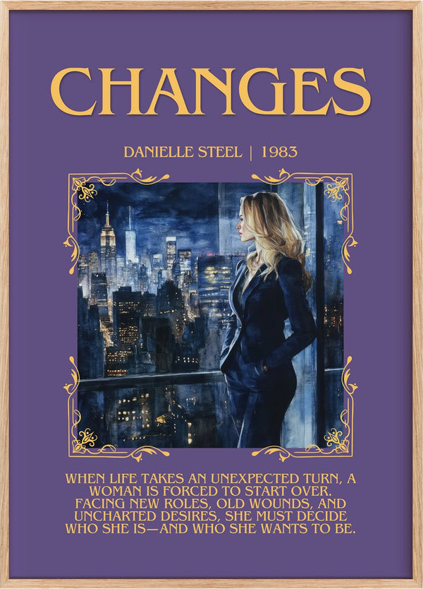 Changes Minimalist Book Poster by Danielle Steel