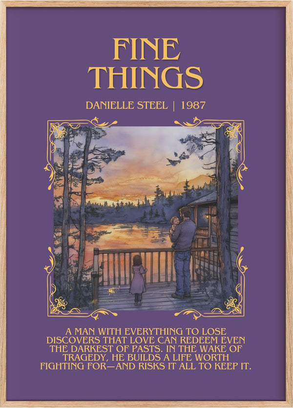 Fine Things Minimalist Book Poster by Danielle Steel