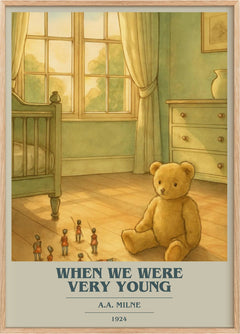 When We Were Very Young Book Cover Poster by A.A. Milne