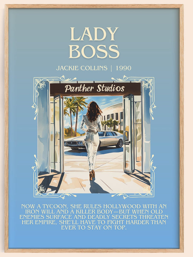Lady Boss Minimalist Book Poster by Jackie Collins
