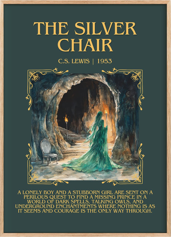 The Silver Chair Minimalist Book Poster by C. S. Lewis
