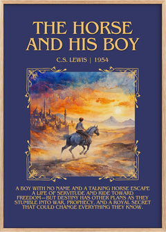 The Horse and his Boy Minimalist Book Poster by C. S. Lewis