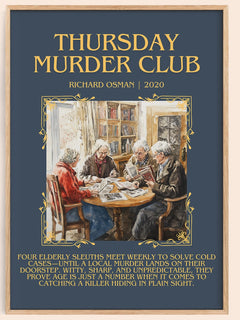 Thursday Murder Club Minimalist Book Poster by Richard Osman