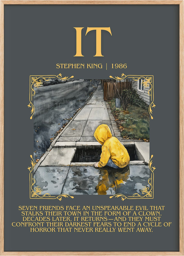 It Minimalist Book Poster by Stephen King
