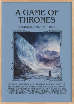A Game Of Thrones Minimalist Book Poster by George R.R. Martin