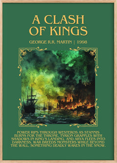 A Clash of Kings Minimalist Book Poster by George R. R. Martin
