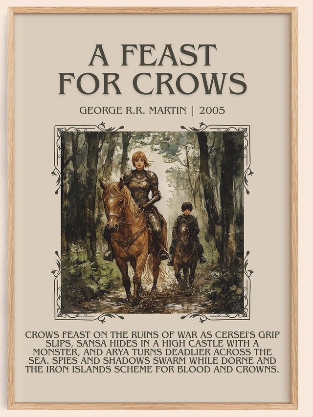 A Feast For Crows Minimalist Book Poster by George R.R. Martin