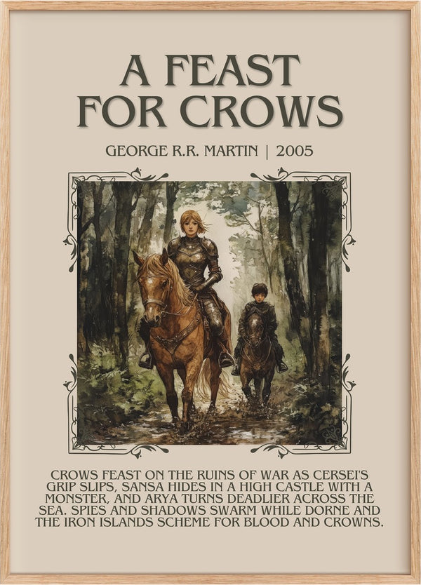 A Feast For Crows Minimalist Book Poster by George R.R. Martin