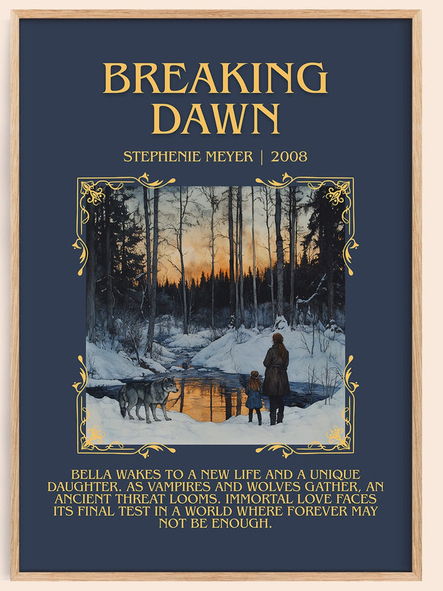 Breaking Dawn Minimalist Book Poster by Stephenie Meyer