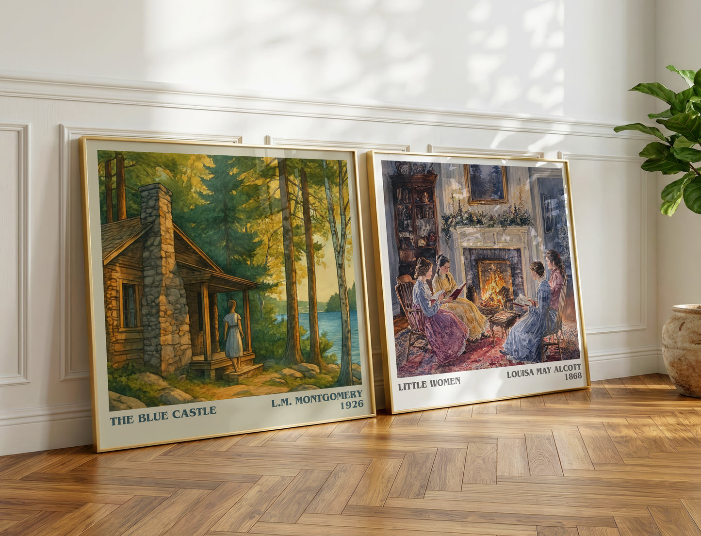 The Blue Castle literary print on bookshelf – L.M. Montgomery fan gift