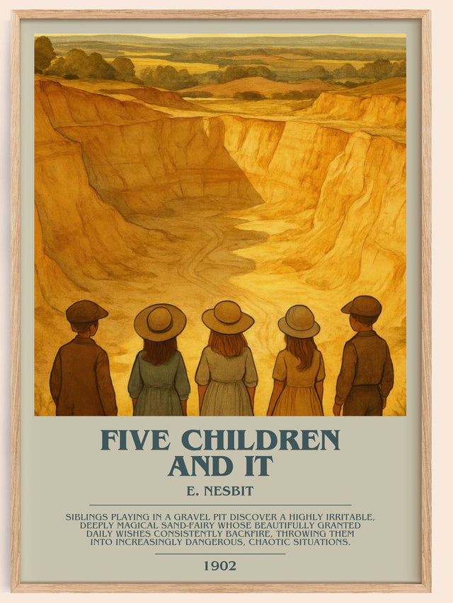 Five Children And It Bookish Wall Art by E. Nesbit