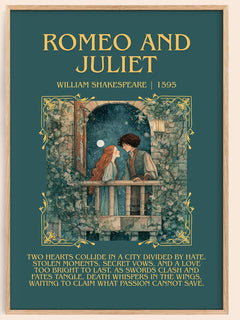 Romeo and Juliet Minimalist Book Poster by William Shakespeare