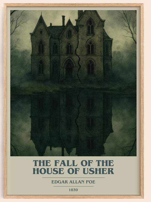The Fall Of The House Of Usher Book Cover Poster by Edgar Allan Poe