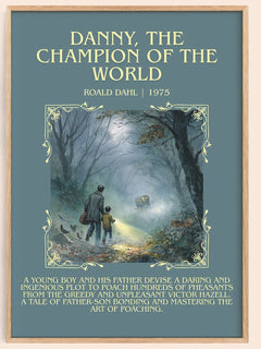 Danny, The Champion Of The World Minimalist Book Poster by Roald Dahl
