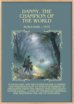 Danny, The Champion Of The World Minimalist Book Poster by Roald Dahl