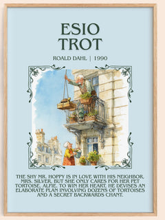 Esio Trot Minimalist Book Poster by Roald Dahl
