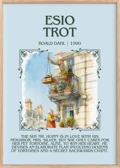 Esio Trot Minimalist Book Poster by Roald Dahl