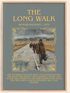 The Long Walk Minimalist Book Poster by Richard Bachman