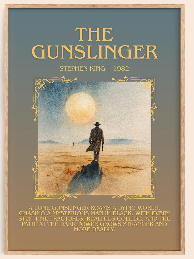 The Gunslinger Minimalist Book Poster by Stephen King