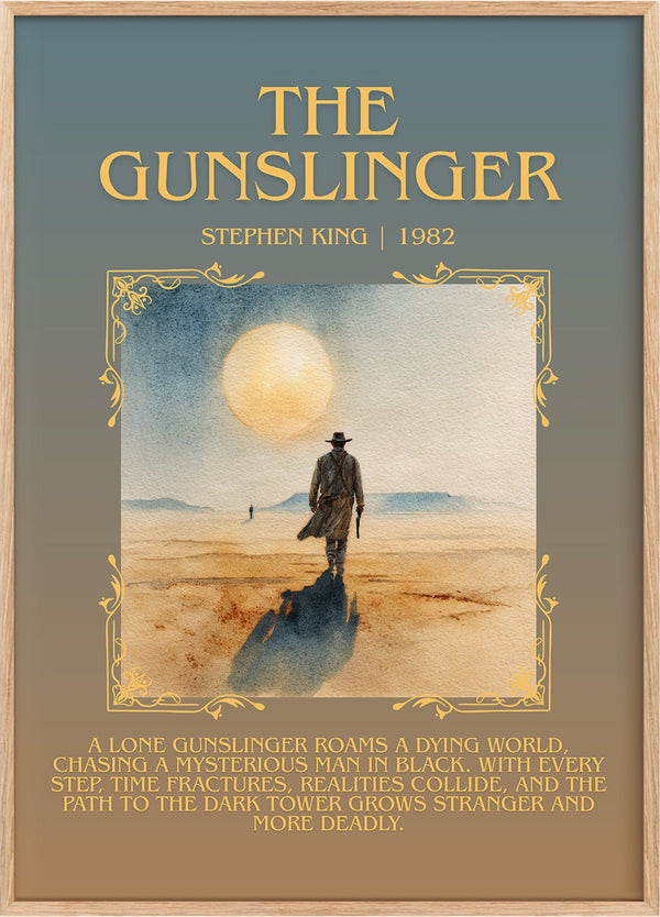 The Gunslinger Minimalist Book Poster by Stephen King