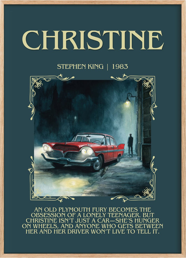 Christine Minimalist Book Poster by Stephen King