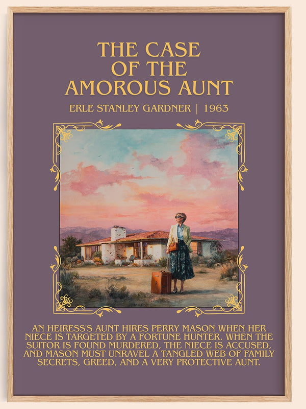 Case of the Amorous Aunt Minimalist Book Poster by E. Gardner