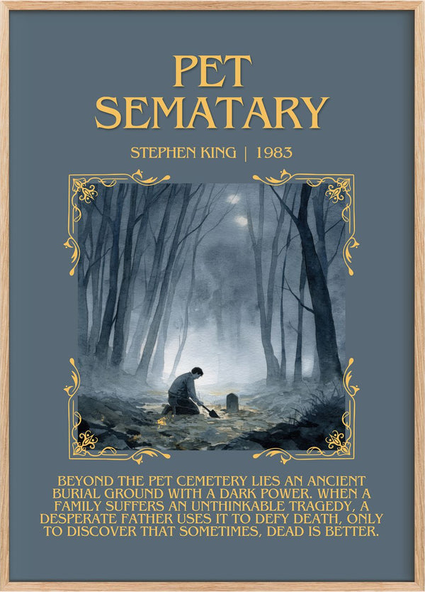 Pet Sematary Minimalist Book Poster by Stephen King