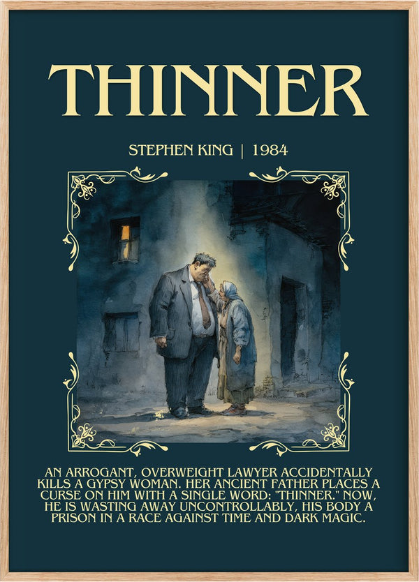 Thinner Minimalist Book Poster by Stephen King